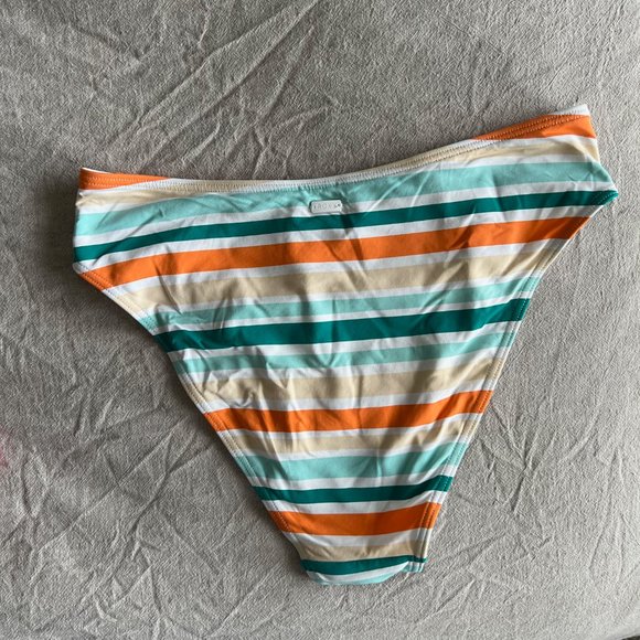 Roxy Two Piece Striped Bathing Suit S - Picture 4 of 12